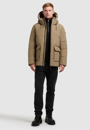 CASPAR - Zimná bunda - lichen beige