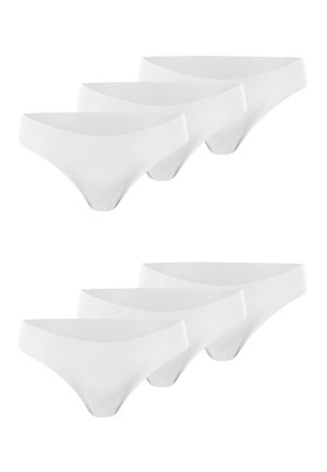 BRASILIANA  PACK DA 6 PAIA - Thong -  bianco