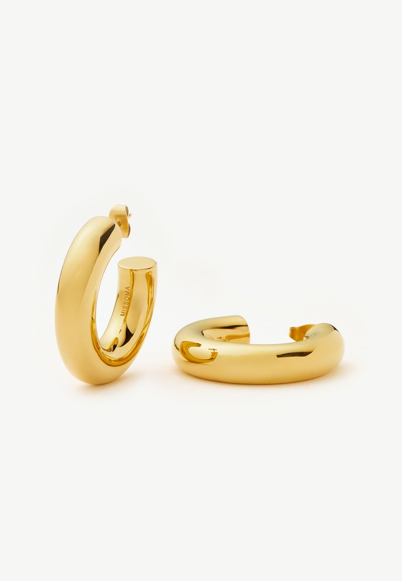 Missoma CHUBBY LARGE HOOP EARRINGS - Boucles d'oreilles - gold-colored