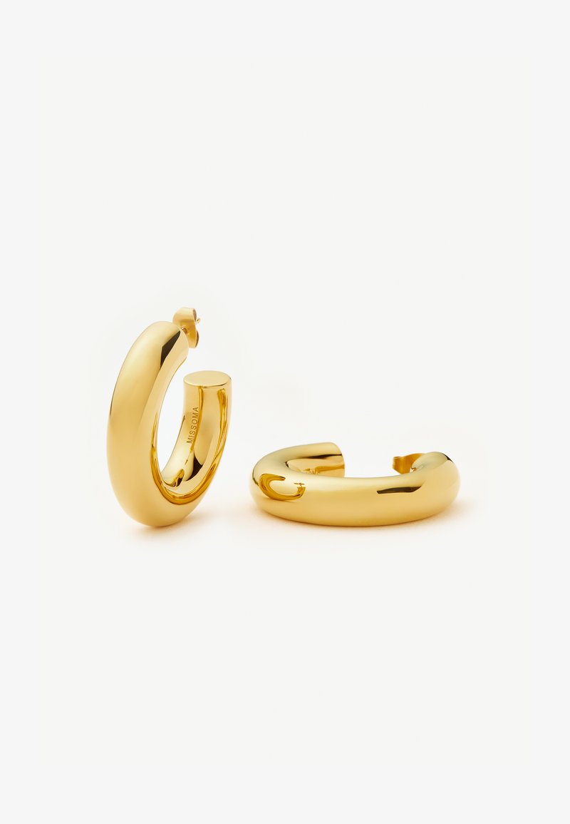Missoma CHUBBY LARGE HOOP EARRINGS - Kõrvarõngad - gold-colored