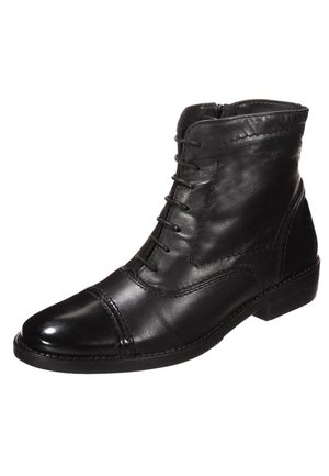 Botines con cordones - black