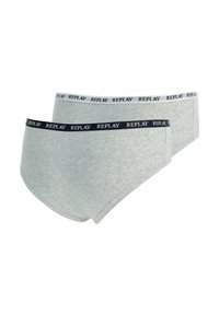 Replay 4ER PACK-SLIP LOGOBUND CULOTTE  STYLE  WATERFALL - Trosor - grau