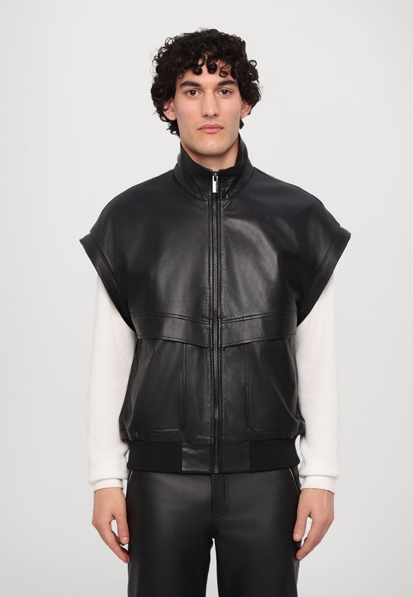 MICHAEL DETACHABLE SLEEVE - Leather jacket4