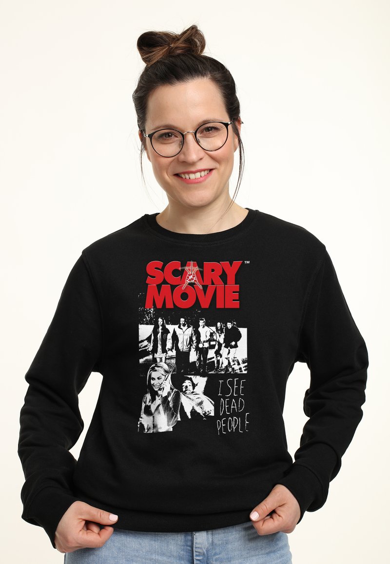 Henry Tiger - SCARY MOVIE OFFICIAL 'I SEE DEAD PEOPLE' GRAPHIC - Sweatshirt - black, Agrandir