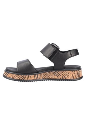 Sandali con plateau - black