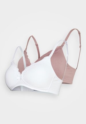 Anna Field MAMA 2 PACK - Soutien-gorge triangle - pink/white