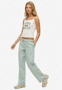 Superdry & Co STRIPE ELASTICATED - Bukser - peppermint chalk stripe