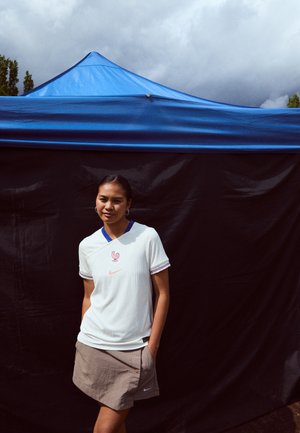 FRANCE FFF MATCH SHORT SLEEVES AWAY - Maillot de foot - pale ivory/sail/bright blue/light madder root
