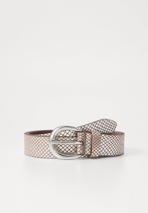 GÜRTEL - Ceinture - taupe/silver
