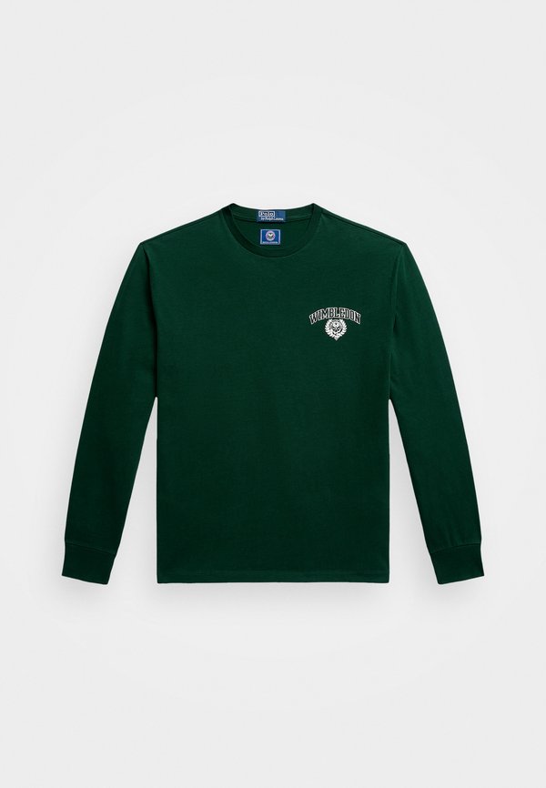 WIMBLEDON CLASSIC FIT LOGO T-SHIRT - Long sleeved top - moss agate3