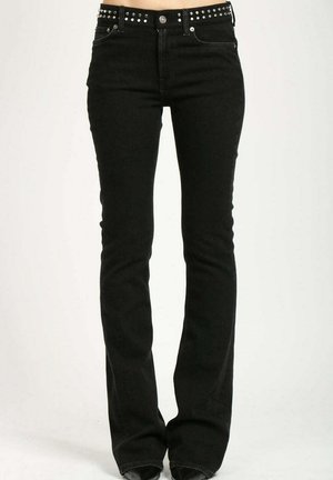 NEW LOLA - Flared Jeans - black