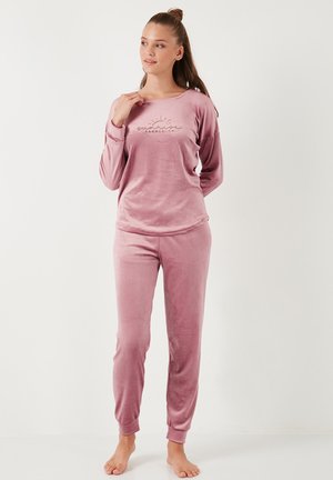LELA REGULAR FIT SET - Komplet pižame - powder pink