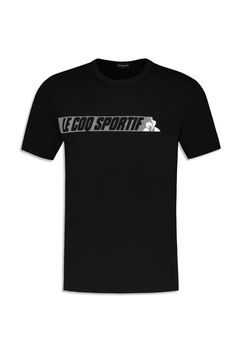Le Coq Sportif T-shirt print zwart