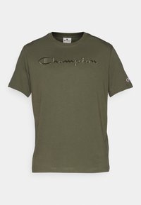 ICONS TONAL CREWNECK WITH LARGE LOGO - T-shirts print - dark green