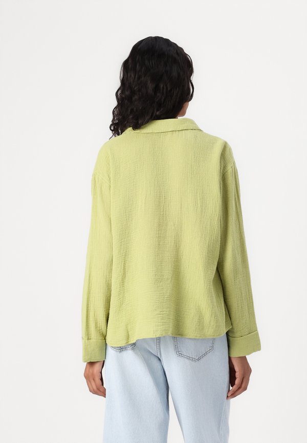 TIE FRONT GAUZY SHIRT - Blouse3