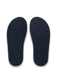 Εσωτερικά πέλματα από καουτσούκ σε ναυτικό μπλε χρώμα με υφή που περιλαμβάνει σχέδια καρδιάς και ρόμβου, σχεδιασμένα για άνεση και υποστήριξη.