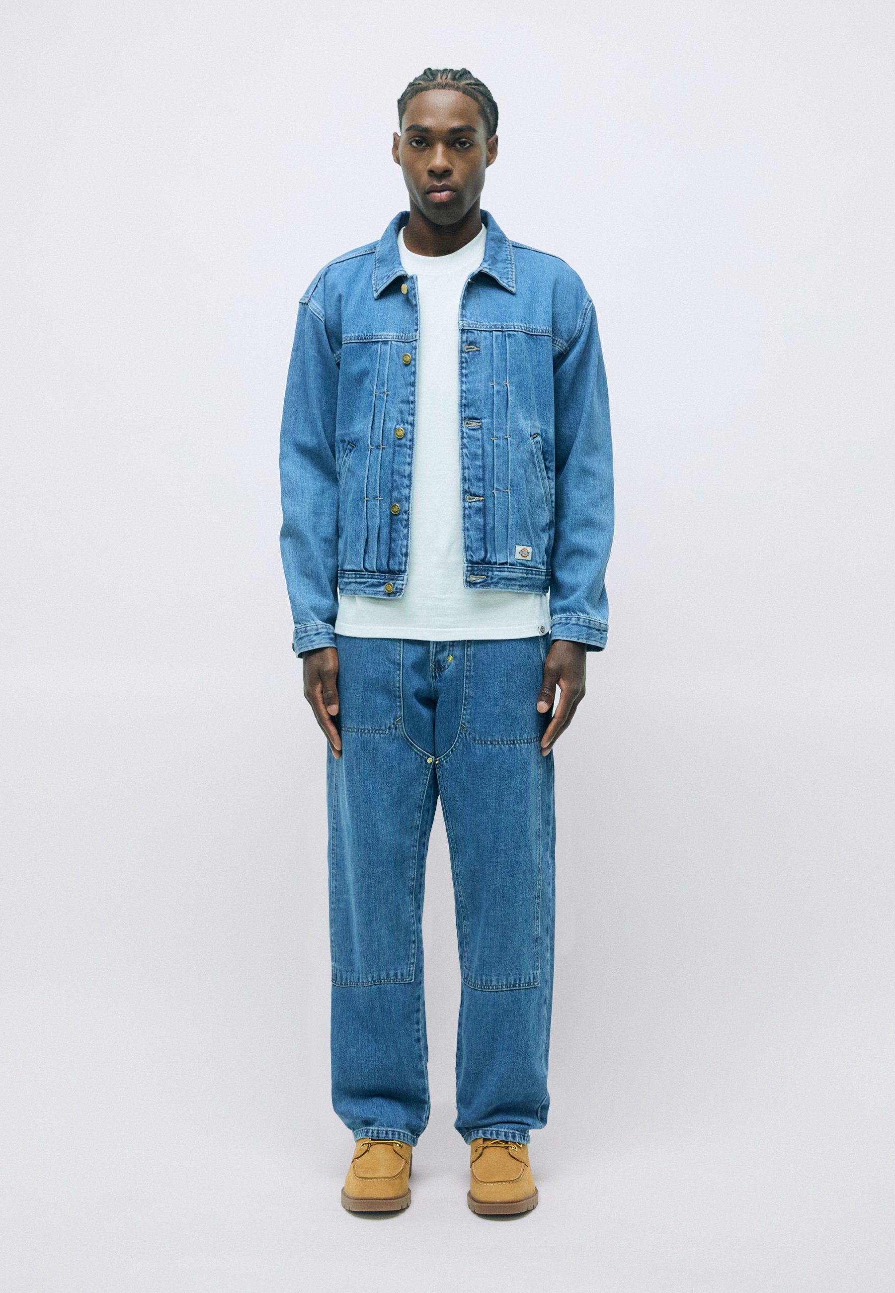 Dickies TRUCKER JACKET - Denim jacket - archive wash/blue denim