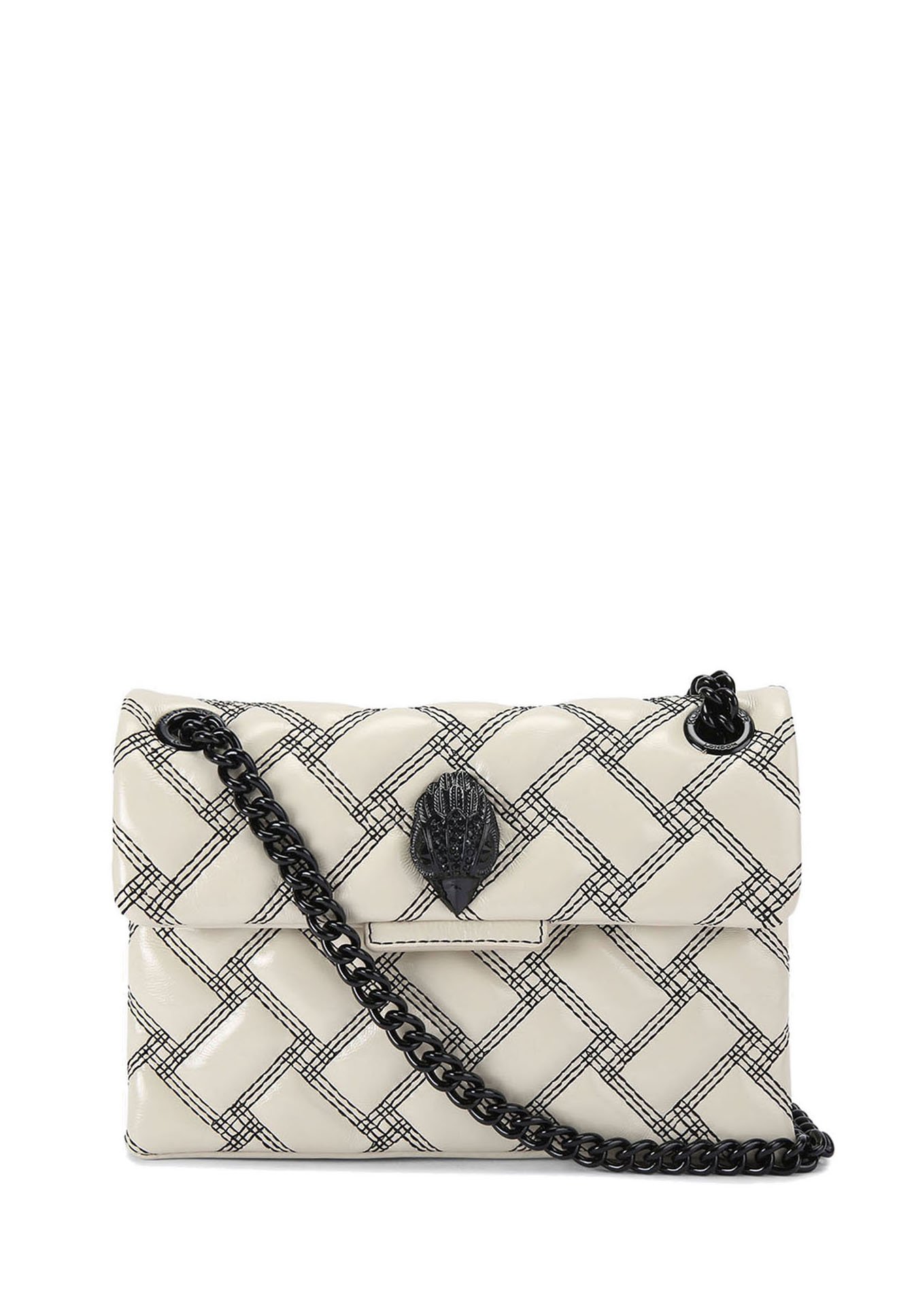 Kurt Geiger London LONDON Cross body bag white blk/white Zalando