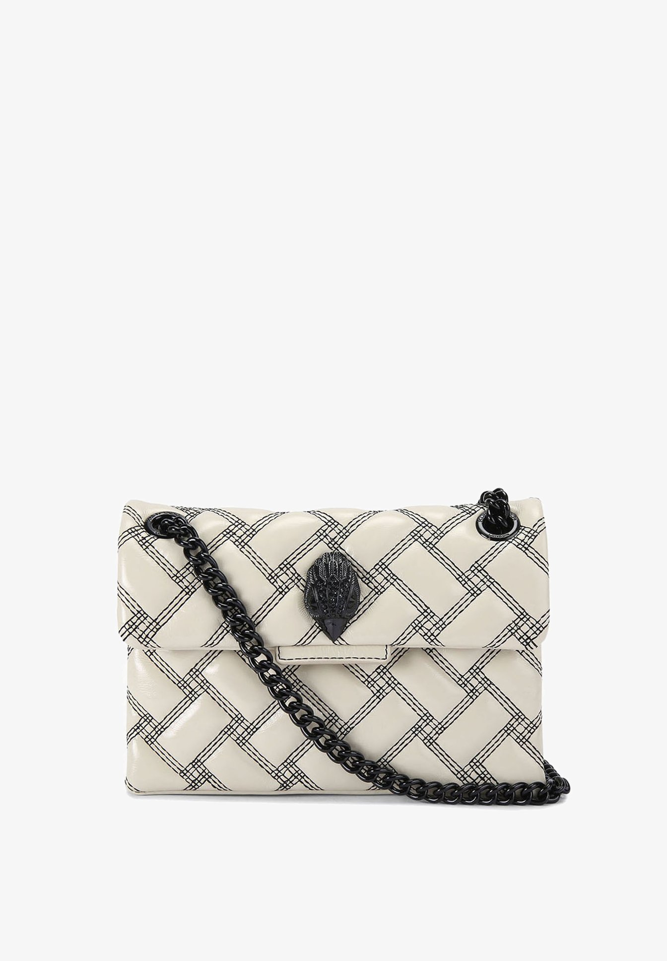 Kurt Geiger London LONDON Cross body bag white blk/white Zalando