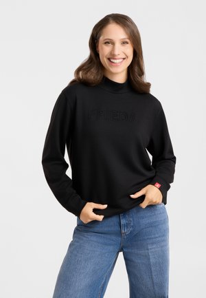 Frieda & Freddies, SWEATSHIRT MIT STEHKRAGEN - Sweatshirt - black
