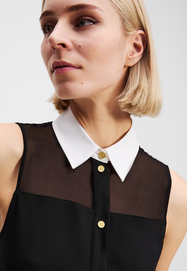 COLLAR SLEEVLESS BLOUSE - Top2