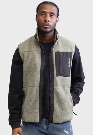 Redefined Rebel TY WAISTCOAT REGULAR FIT - Veste sans manches - agave green