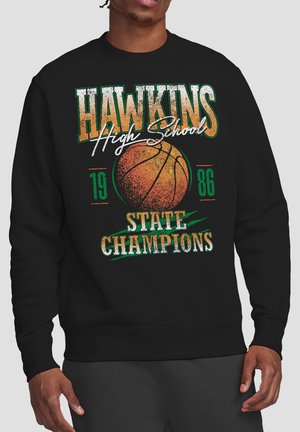 NETFLIX, STRANGER THINGS HAWKINS CHAMPIONS - Sweatshirt - black