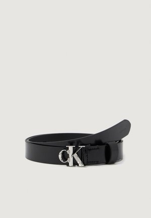 FACET BUCKLE SHINY STRAP - Öv - black