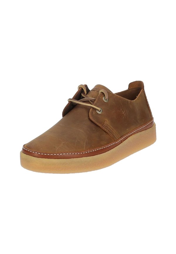 Casual lace-ups - beeswax leather4