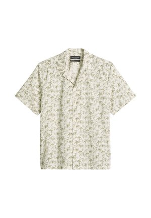 Marc O'Polo, MARC O'POLO KURZARM-HEMD REGULAR MIT SOMMERLICHEM BLATTMOTIV   - Overhemd - medium beige