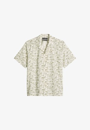 Marc O'Polo, MARC O'POLO KURZARM-HEMD REGULAR MIT SOMMERLICHEM BLATTMOTIV - Overhemd - medium beige