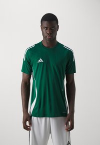 adidas Performance - TIRO - T-shirts - team dark green/white Miniatyrbilde 1