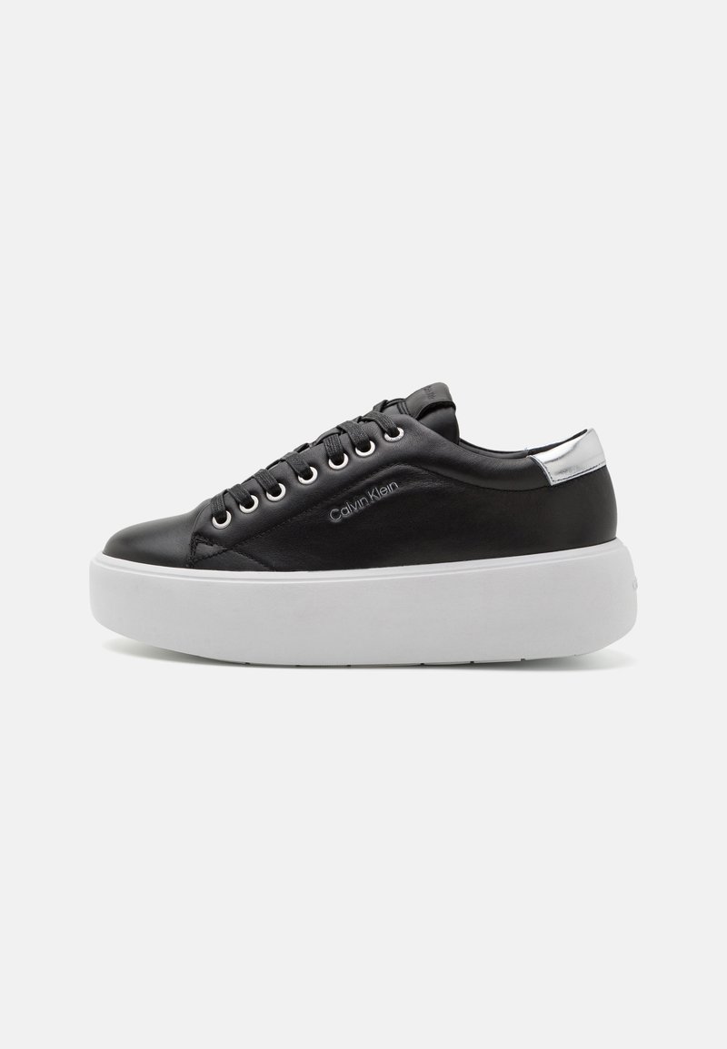 Calvin Klein BUBBLE CUPSOLE LACE UP - Tossud - black/silver