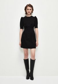 adL RUFFLED SLEEVE  - Denní šaty - black