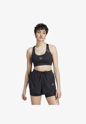 Medium support sports bra - black