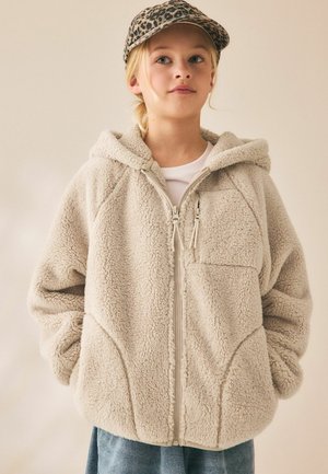 Next, REGULAR FIT - ZIP UP HOODED FLEECE JACKET - Fleecejacke - neutral