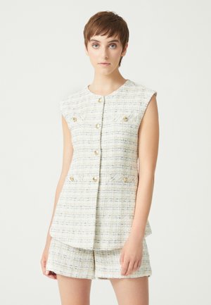 ECRU SILVERY TWEED  - Bodywarmer - ecru
