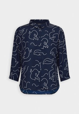 Monki Nööpidega pluus - dark blue/light blue