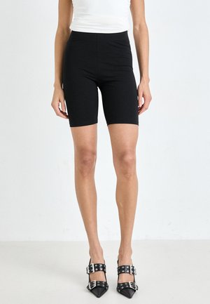 Gina Tricot BASIC BIKER 2 PACK - Short - black