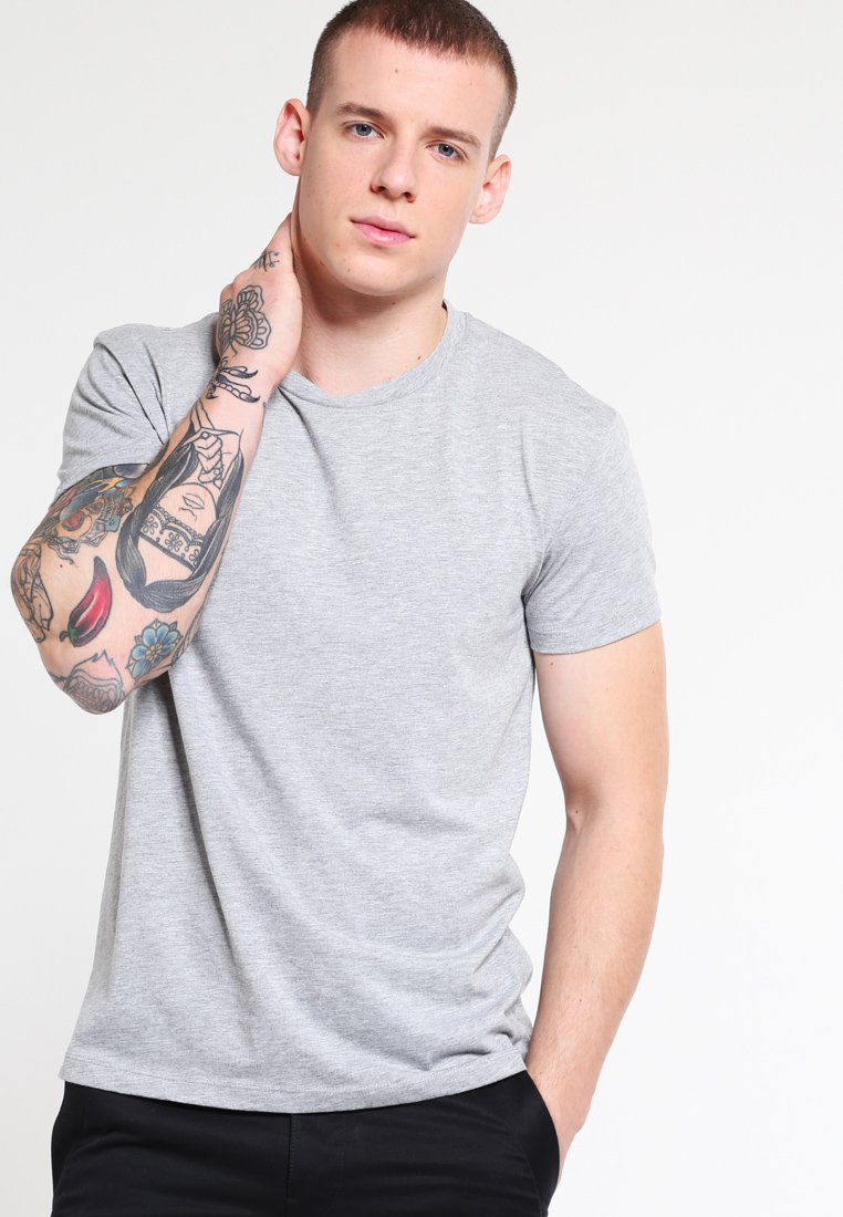 Samsøe Samsøe KRONOS T shirts light grey melange Samsøe Samsøe KRONOS - T-shirts - light grey melange