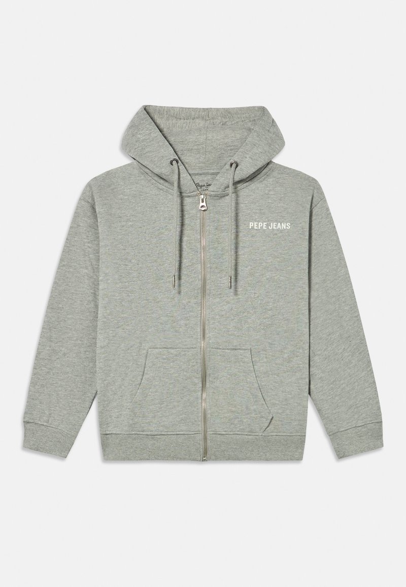 Pepe Jeans Sweater met rits grijs