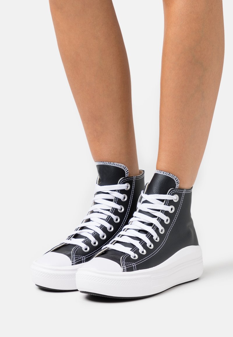 Converse - CHUCK TAYLOR ALL STAR MOVE - Zapatillas altas - black/white, Ampliar