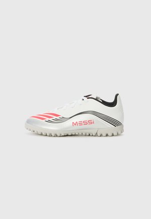 F50 MESSI CLUB UNISEX - Scarpe da calcio per erba sintetica - white/lucid red/silver coloured
