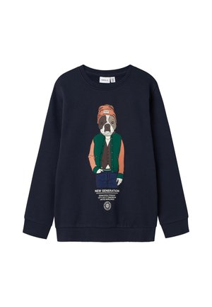 SWEAT MALE KNIT CO100 - Sweatshirt - dark sapphire