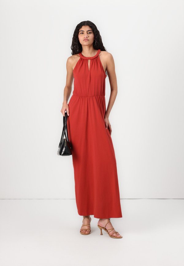VIMILLA BRAIDED MAXI DRESS - Jersey dress - brick dust4