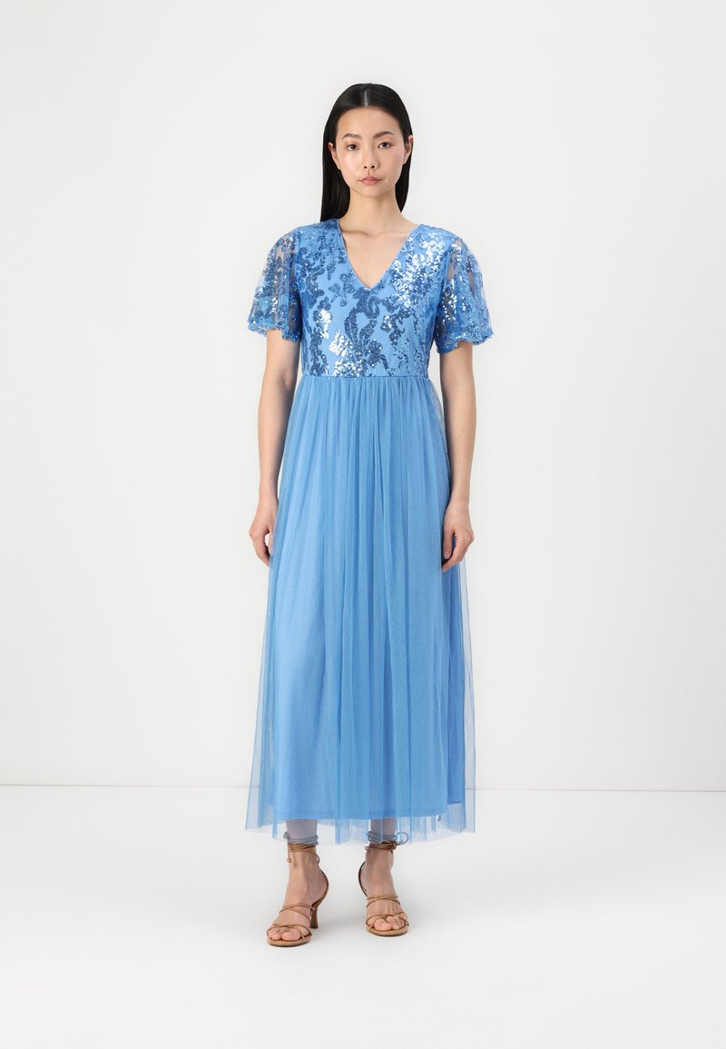 Vila kavas Frill Dress - Blue