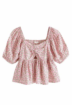 CUT-OUT DETAIL REGULAR FIT - Blouse - pink ditsy