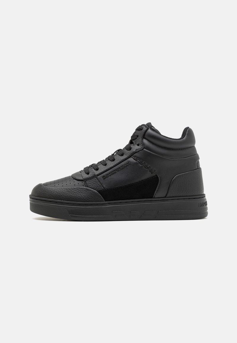 Emporio Armani - SHOES - Sneakers hoog - black, Vergroten