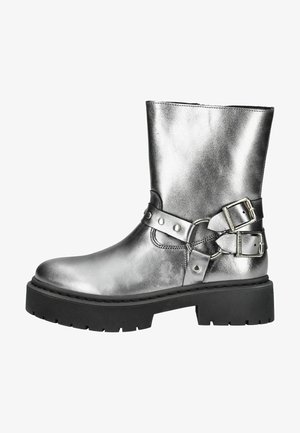 Steve Madden Cowboy-/Bikerstiefelette - gun metal