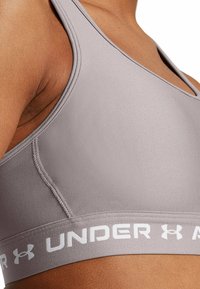 Under Armour CROSSBACK MID  - Medium support sports bra - tetra gray
